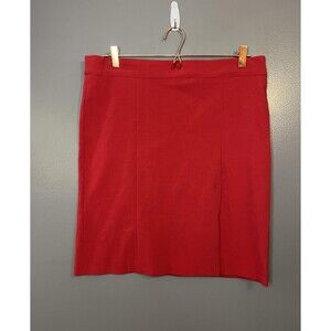 Nice Wear Skirt Womens XL Red Pencil Career Office Work Made in USA Vintage 90s